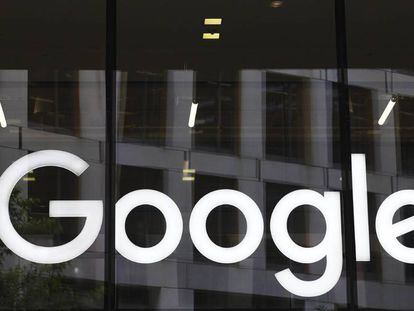 El logotip de Google a les oficines de Londres. 