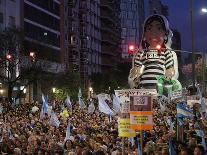 Simpatizantes del expresidente argentino Mauricio Macri, en la jornada electoral de 2019 en Córdoba.