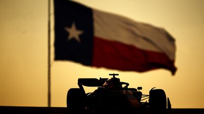 El coche de Checo Pérez durante el Gran Premio de Estados Unidos, en Austin (Texas).