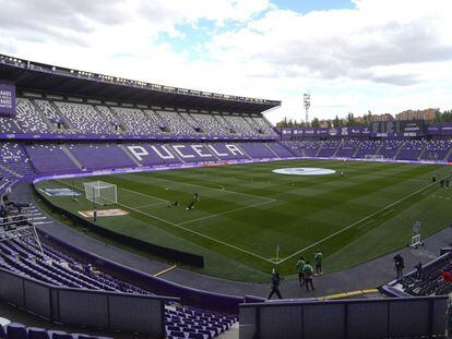 El Estadio José Zorrilla en Valladolid, que podría ser el campo local del Real Madrid.