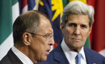 Sergei Lavrov y John Kerry este miércoles.