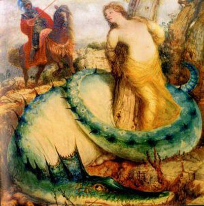 Angelica i el drac, de Arnold B&ouml;cklin (1873).