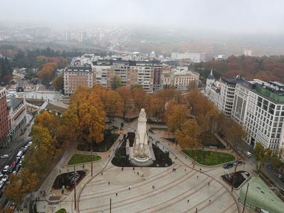 Vista general de la nueva plaza de España, el pasado 22 de noviembre.
