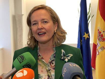 La vicepresidenta del Gobierno de España para Asuntos Económicos, Nadia Calviño