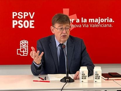 El presidente de la Generalitat Valenciana y secretario general del PSPV-PSOE, Ximo Puig, en una imagen del pasado febrero.