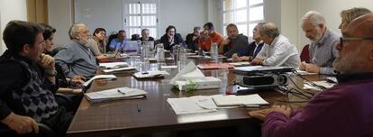 Reunión de los expertos del Foro Sevilla en la Universidad Pablo de Olavide.