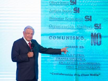 El presidente Andrés Manuel López Obrador, durante su conferencia de prensa de este 30 de junio de 2021.