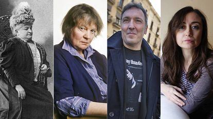 Emilia Pardo Bazán, Iris Murdoch, Carlos Zanón y Elvira Navarro.
