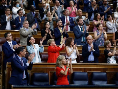 Imagen del Congreso el día de la aprobación de la Ley de Memoria Democrática.