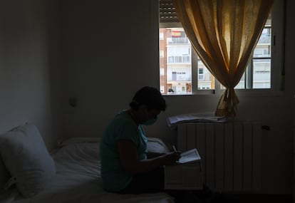 Isabel, una de las inquilinas que comparten piso tutelado.