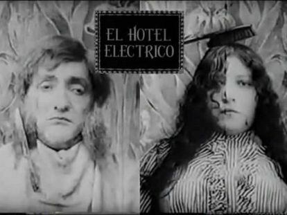 Fotograma de 'El hotel eléctrico', película de 1908 de Segundo de Chomón.