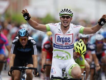 John Degenkolb celebra la victoria.
