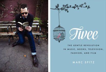 Foto promocional de Marc Spitz y portada de su libro &#039;Twee&#039;.