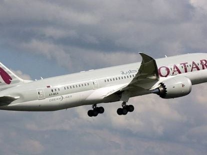 Un avión de Qatar Airways.