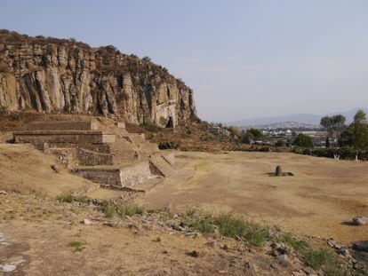 La zona arqueológica de Huapalcalco, en Tulancingo de Bravo, Estado de Hidalgo.