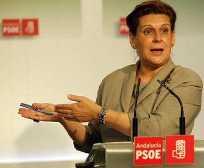 La presidenta del PSOE andaluz, Rosa Torres.