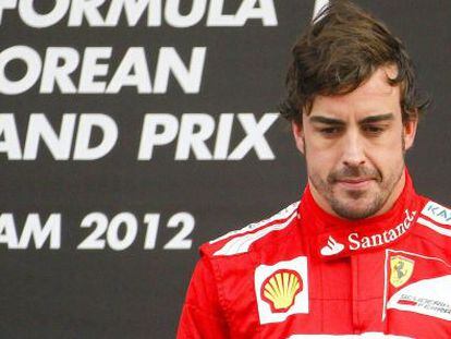 Alonso, tras el Gran Premio de Corea del Sur. 
