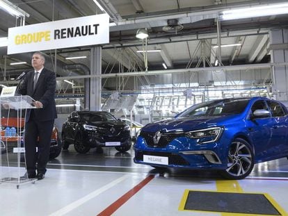 Jos&eacute; Vicente de los Mozos, en la planta que Renault tiene en Valladolid.