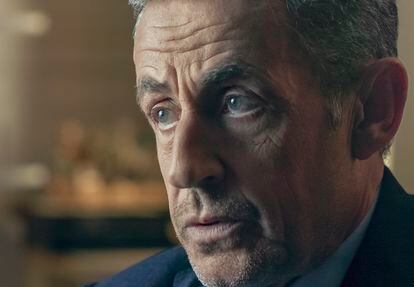 Nicolas Sarkozy, president of France between 2007 and 2012, in a still from the documentary.