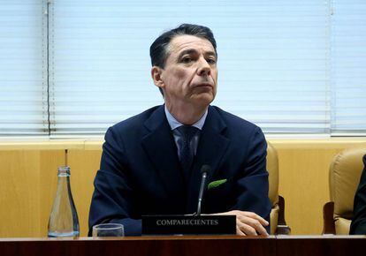Ignacio González en la Comisión de Investigación sobre corrupción política en la Comunidad de Madrid.
