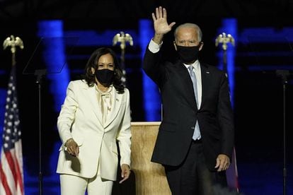 Kamala Harris y Joe Biden, tras batir a Trump en las urnas.