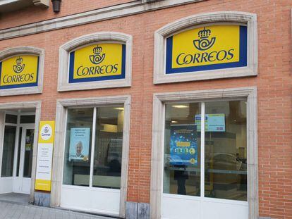 Una oficina de Correos, en Madrid.