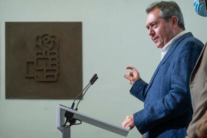 Juan Espadas, este viernes en Sevilla tras su nombramiento como secretario general del PSOE de Andalucía.