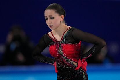 Kamila Valieva, el pasado febrero, en los Juegos de Pekín.