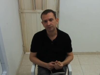 Captura de un video donde aparece Emilio Tapia durante la audiencia de imputación.