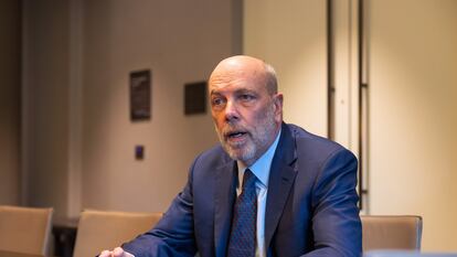 George Gatch, consejero delegado de JP Morgan Asset Management, durante la entrevista en la sede de la gestora en Londres.