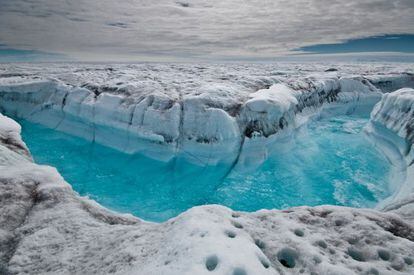 Imagen de unos glaciares en Groenlandia.