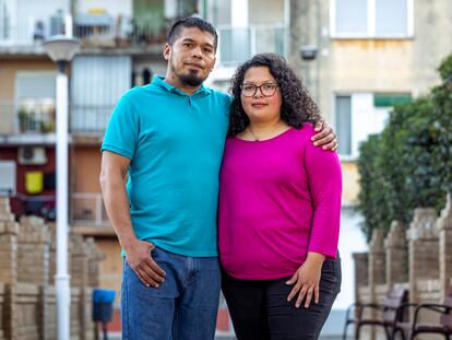 José Hernández y Yasmine Chacón, en Benifaió.
