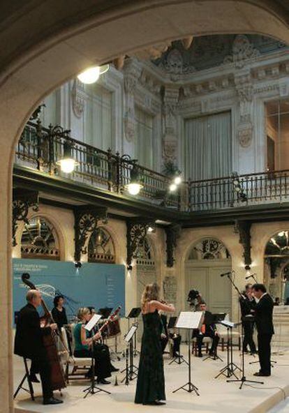 Los integrantes del Plural Ensemble, durante una actuación reciente.