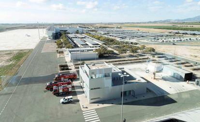 Vista a&eacute;rea del nuevo aeropuerto internacional Regi&oacute;n de Murcia.