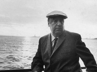 El poeta Pablo Neruda, retratado en Nueva York en junio de 1966.