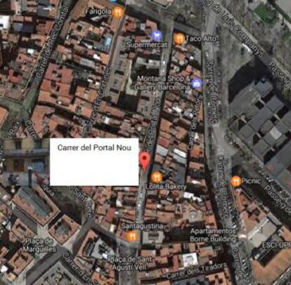 L'home ha mort en un edifici del carrer Portal Nou de Barcelona.