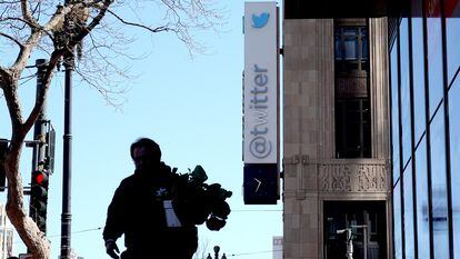 La fachada de las oficinas de Twitter en San Francisco, Estados Unidos.