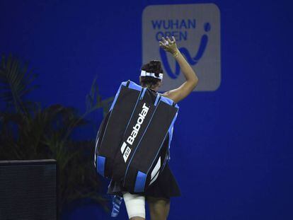 Muguruza se despide tras perder en Wuhan.