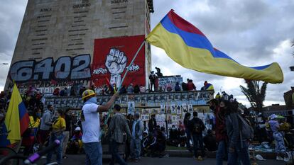 Una protesta en Bogotá, Colombia, elñ pasado 20 de julio.