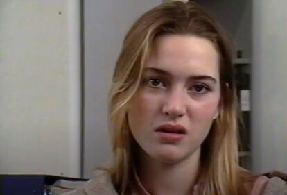 Kate Winslet, en uno de sus primeros 'castings', en un fotograma del documental.
