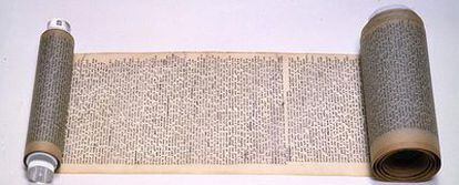 Original manuscript of 'On the road', by Jack Kerouac, a roll of more than 36 meters.
