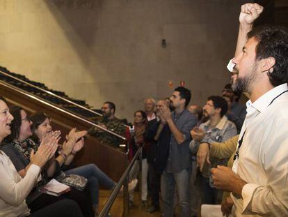 El líder de Podemos en Galicia, Antón Gómez-Reino, el pasado octubre.