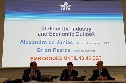Reunión anual de la IATA en Ginebra (Suiza).