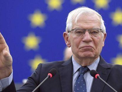 Josep Borrell, en una sesión del Parlamento Europeo.
