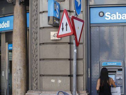 Oficina de Banco de Sabadell en Barcelona.