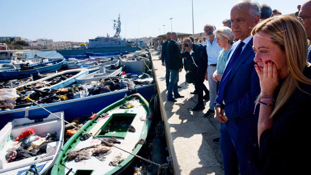 Meloni y Von der Leyen escenifican en Lampedusa una “respuesta europea” a la inmigración ante las protestas de los isleños | Internacional