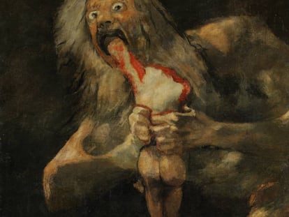 ‘Saturno’ (Museo del Prado), una de las 'Pinturas negras' en torno a las cuales el artista Philippe Parreno ha recreado en cine el universo más tenebroso de Goya.