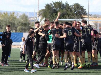 Jugadores del equipo alicantino Intercity.