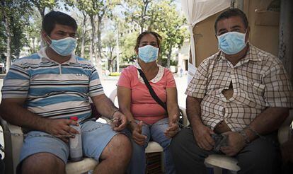 Tres pimpineros de Cúcuta en huelga de hambre reclaman una alternativa laboral.