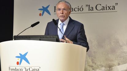 Isidro Fainé, presidente de CriteriaCaixa, en un evento de la Fundación "La Caixa".